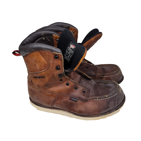 Red Wing Boots Mens Sz 12 D Brown Waterproof Boot Workwear Gorpcore Utility Work - Picture 2 of 16
